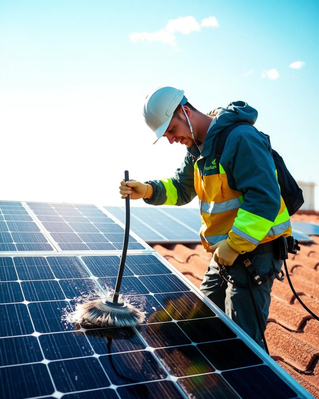 Limpeza de Placas Solares
